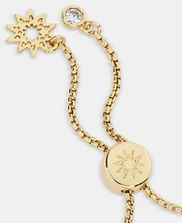 Marchesa Cubic Zirconia Flower Slider Bracelet