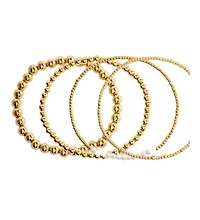 Mint & Lily Everyday Fresh Water Pearl Bracelet Stacking Set