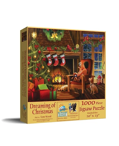 SunsOut Dreaming of Christmas 1000 piece Jigsaw Puzzle for Adults Christmas