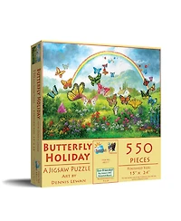 SunsOut Butterfly Holiday 550 piece Jigsaw Puzzle for Adults