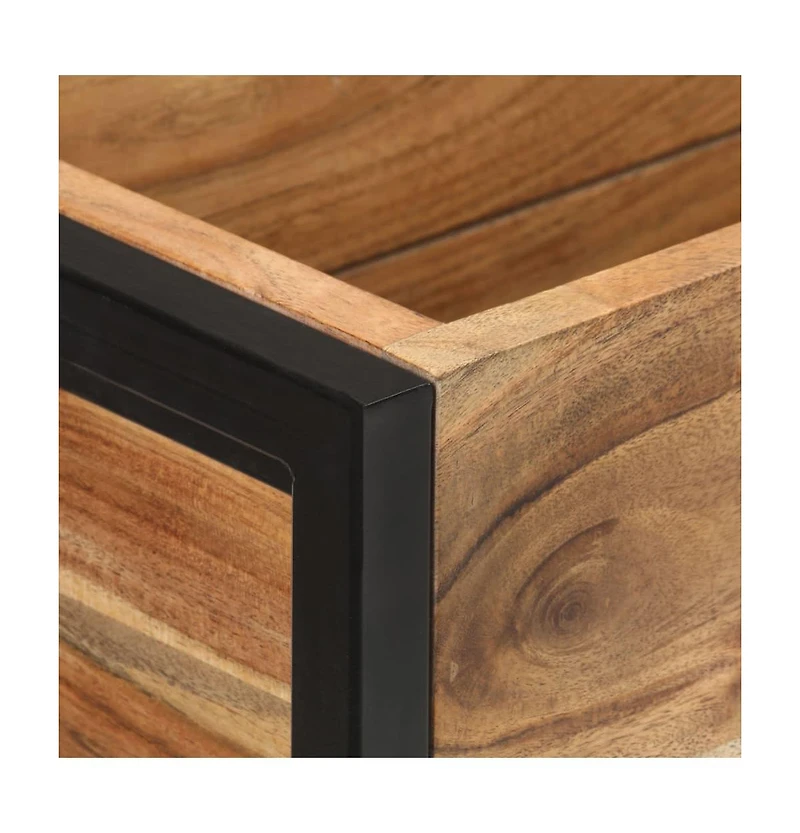 Planter 35.4"x7.9"x26.8" Solid Acacia Wood