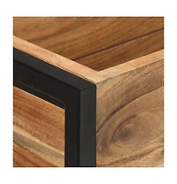 Planter 35.4"x7.9"x26.8" Solid Acacia Wood