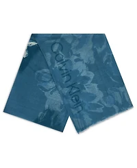 Calvin Klein Washed Floral Oversized Wrap