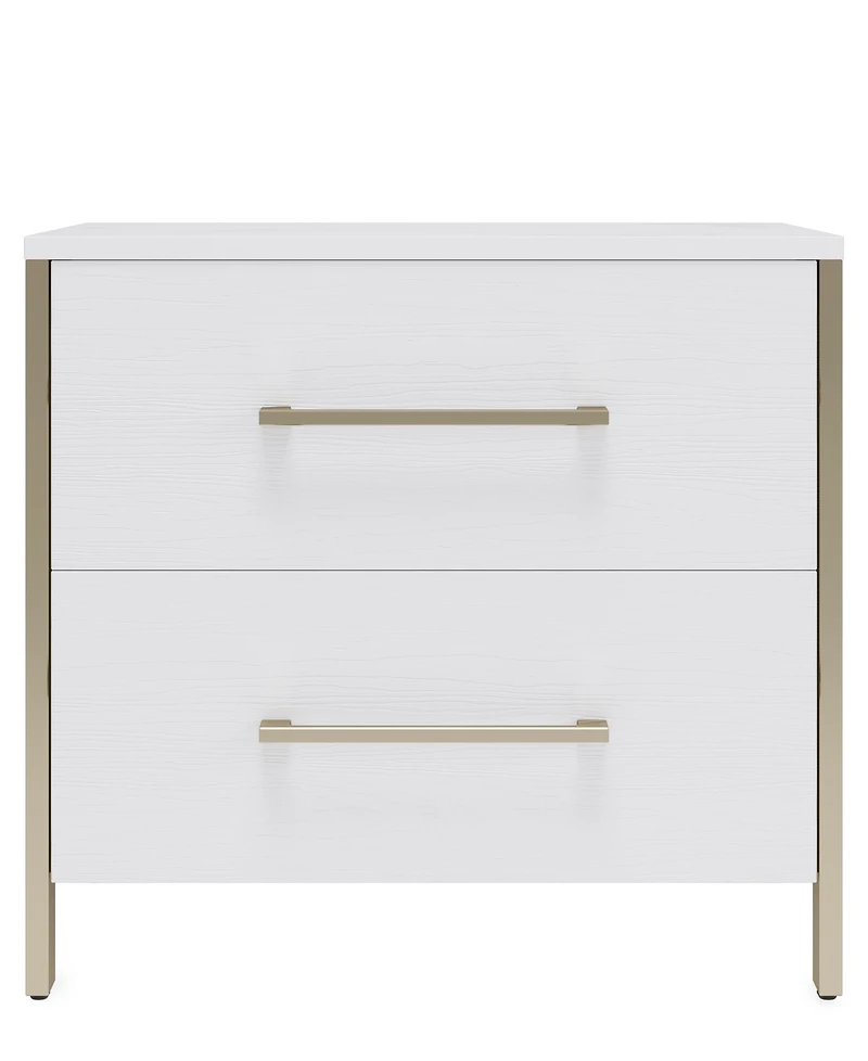 Furniture Emila 3-Pc. Queen Bed Set Upholstered Queen Bed, 2-Drawer Nightstand and Dresser