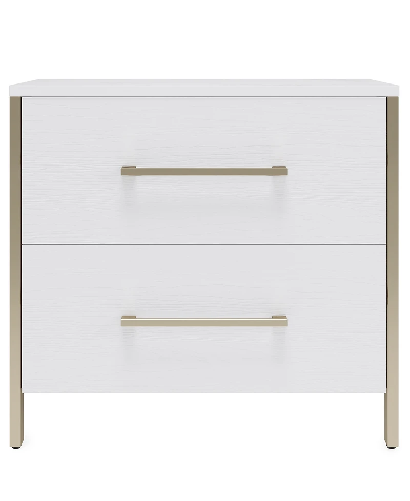 Furniture Emila 3-Pc. Upholstered Full Bedroom Set Bed, 2-Drawer Nightstand and Chest