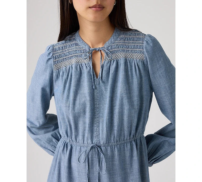 Levi's Juniors' Seren Round Neck Tiered Midi Dress