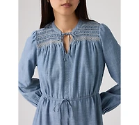 Levi's Juniors' Seren Round Neck Tiered Midi Dress