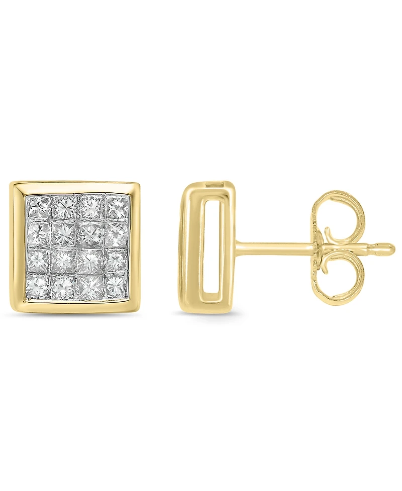 Macy's Diamond Stud Earrings (3/4 ct. t.w.) in 10k White Gold (also in 10k Yellow Gold)