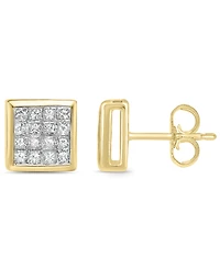 Macy's Diamond Stud Earrings (3/4 ct. t.w.) in 10k White Gold (also in 10k Yellow Gold)