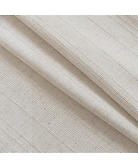 Awesome Home Linen Blend Solid Striped Room Darkening Curtains Pair