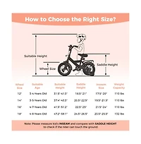 Hongge Inch Kids Bike with Adjustable Training Wheels