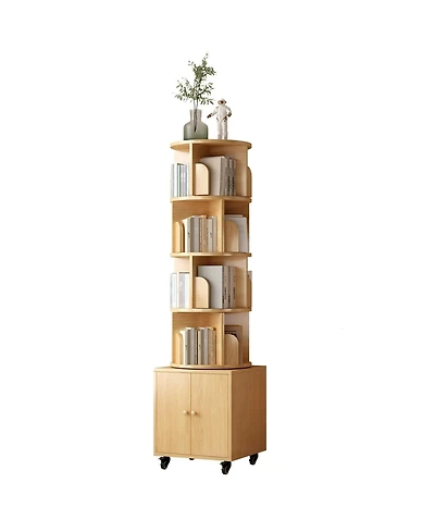 Boyel Living 5-Tier Book Shelf Organizer, 69.68" Floor-Standing Mdf Bookcase for Small Spaces