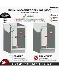 Rev-a-Shelf 17.71" Pullout Kitchen Cabinet Drawer w/ Soft-close, 4WDB-18SC-1