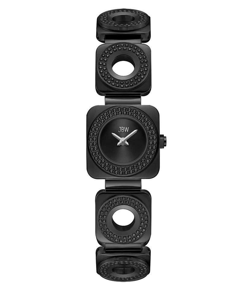 Jbw Chasm Swiss Quartz Black Stainless Steel Watch 22mm