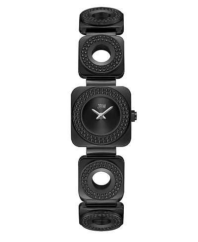 Jbw Chasm Swiss Quartz Black Stainless Steel Watch 22mm