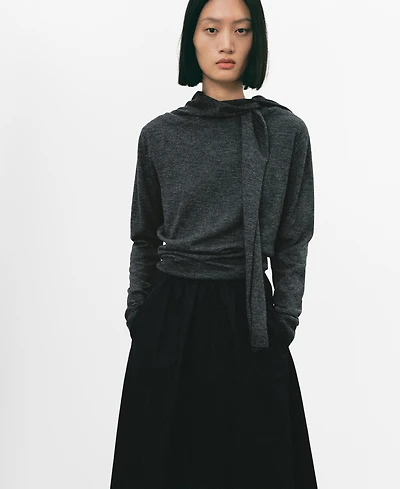 Mango Women's Combined-Design Sweater