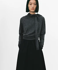 Mango Women's Combined-Design Sweater