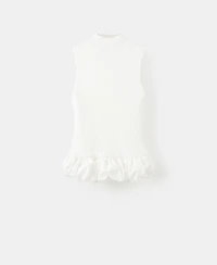 Mango Women's Combined Ruffle Top