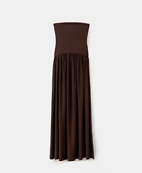 Mango Women's Combined Strapless Dress