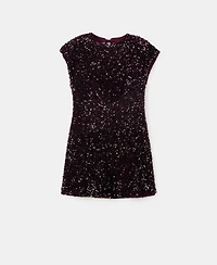 Mango Women's Open Back Sequin Dress