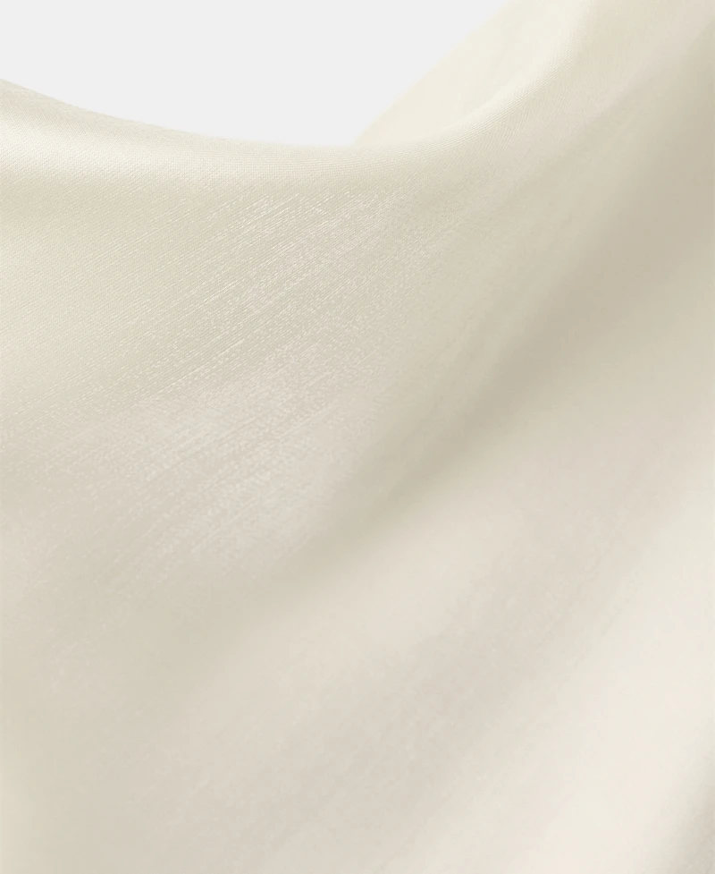 Mango Women's Low-Cut Neckline Satin Dress