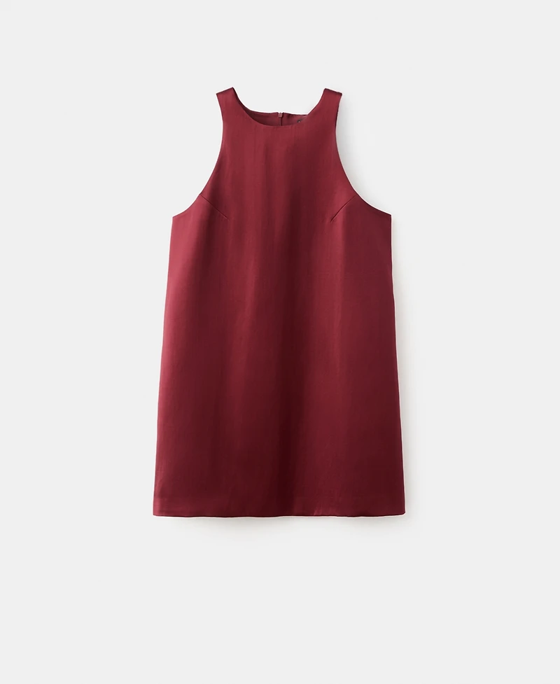 Mango Women's Satin Tie Dress