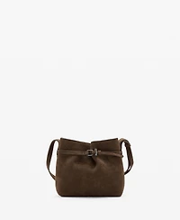 Mango Women's Suede Crossbody Bag