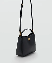 Mango Women's Metal Detail Small Bucket Bag