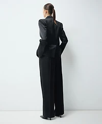 Mango Women's Satin Suit Pants