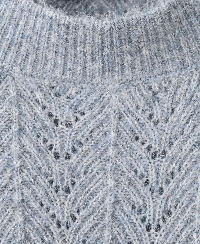 Mango Women's Cable-Knit Lurex Sweater