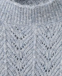 Mango Women's Cable-Knit Lurex Sweater