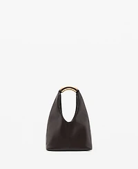 Mango Women's Metal Handle Handbag