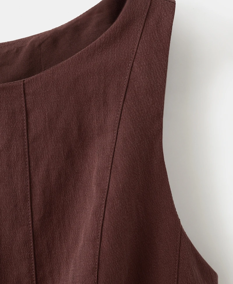 Mango Women's Lyocell Stitch Dress