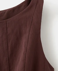 Mango Women's Lyocell Stitch Dress