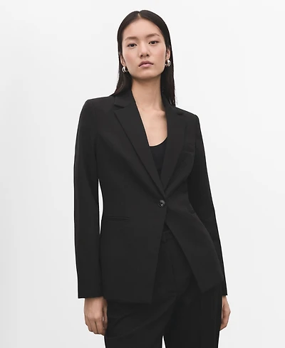 Mango Women's Fitted Suit Blazer