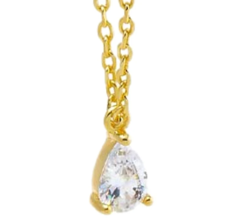 by Adina Eden Dangling Teardrop Chain Front Back Stud Earrings