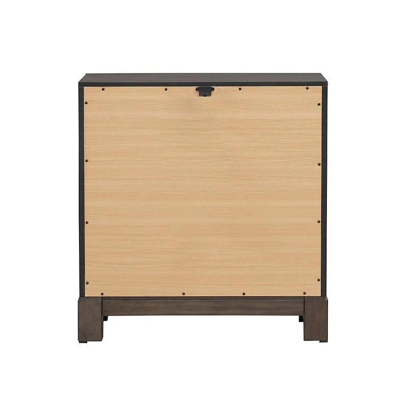 Liberty Furniture Modern Edge Bedroom Nightstand w/ Charging Station Usb-a Usb-c