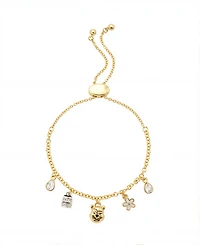 Disney Winnie Hunny Flower Glass Teardrop Bolo Bracelet