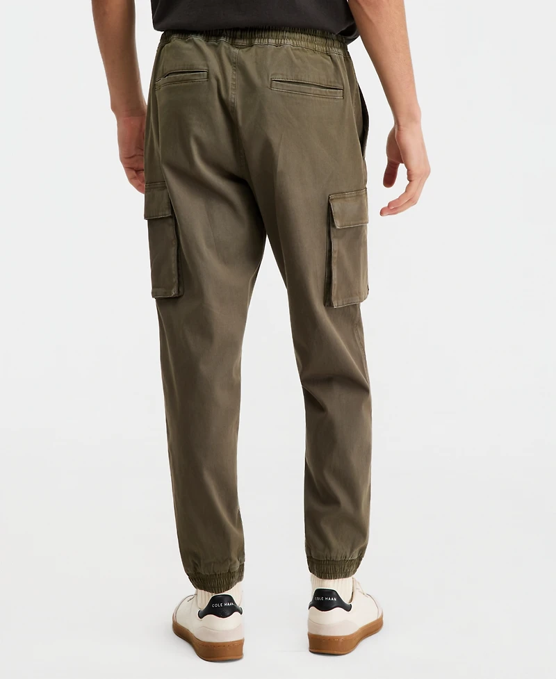 Sun + Stone Men's Garment-Dyed Cargo Jogger Pants