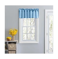 Ellis Stacey 3" Rod Pocket High Quality Fabric Solid Color Window Lined Filler Valance 42"x13" Slate