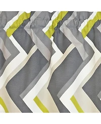 Rlf Home 100% Cotton High Quality Legit Tailored Window Valance with 1.5" Rod Pocket 50" W X 12" L Gray