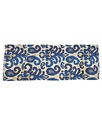 Rlf Home 100% Cotton High Quality Tracy Tailored Window Valance with 1.5" Rod Pocket 50" W X 12" L Navy