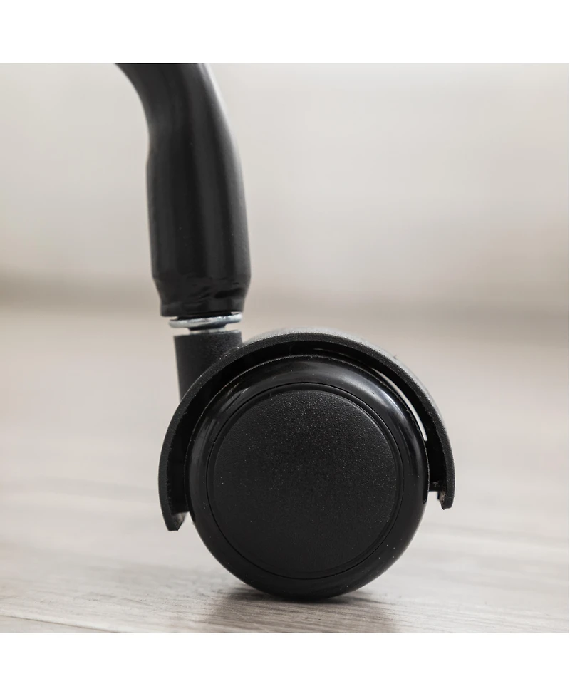 Simplie Fun Diamond Tufted Adjustable Swivel Office Chair, Yellow