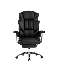 Streamdale Executive Chair with Footrest, Leather & Ergonomic