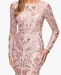 Xscape Women's Sequinned Embroidered Evening Gown