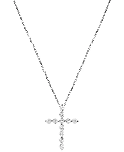 Macy's Cross Diamond Pendant Necklace (1/2 ct. t.w.) 14k White Gold (also Yellow Gold)