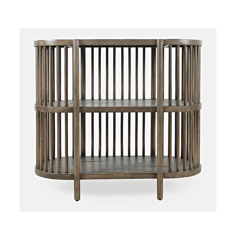 Jofran Rhapsody Mid-Century Modern 36" Open Storage Console Bookcase