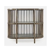 Jofran Rhapsody Mid-Century Modern 36" Open Storage Console Bookcase