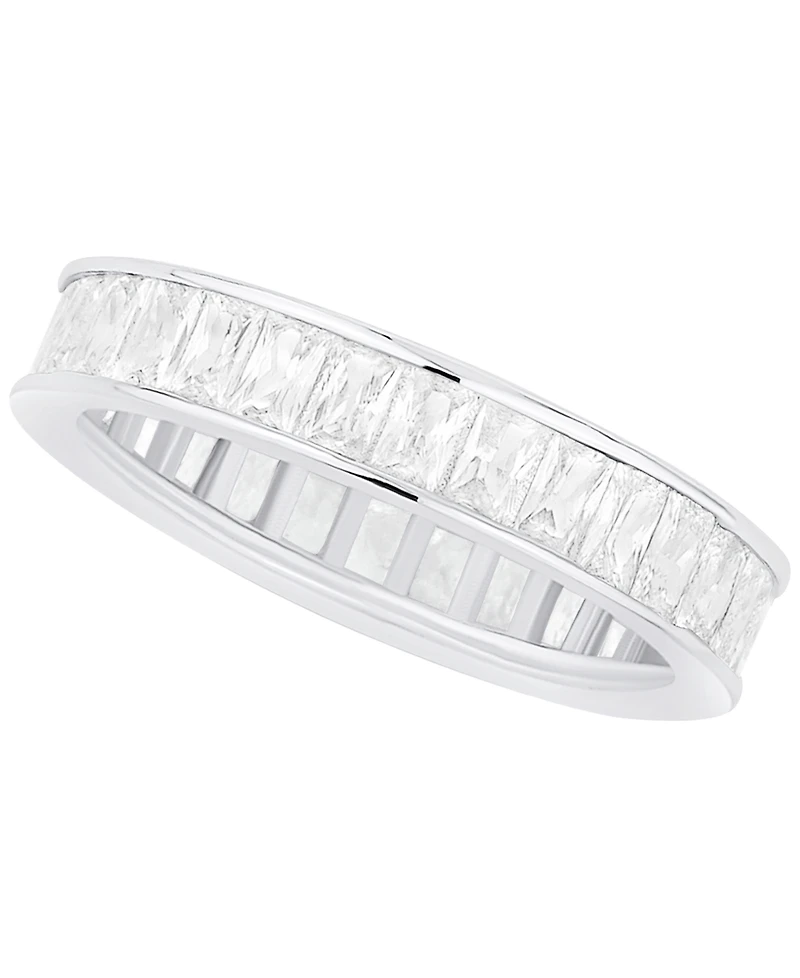 And Now This Cubic Zirconia Silver Plated Band Ring, Macy's Exclusive
