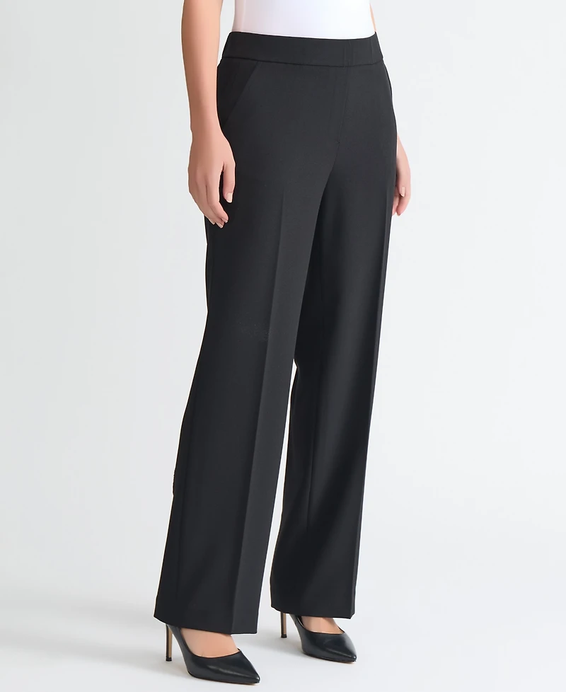 Kasper Women's Gracie High-Rise Straight-Leg Pants, Regular & Petite